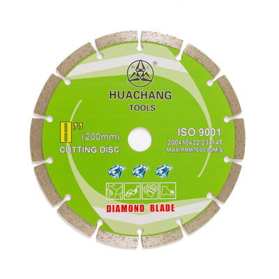 Prasa na zimno 8 cali 200 × 1,6 / 2,2 × 10 × 22,23 mm × 14 T Segmentowe ostrze diamentowe do ogólnego zastosowania, kamienia i betonu