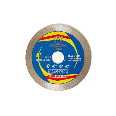 Wysokiej jakości prasa na gorąco 4,3 cala 110 × 1,2 / 1,8 × 10 × 20 mm Brzeszczot diamentowy do płytek ceramicznych, marmurowego betonu