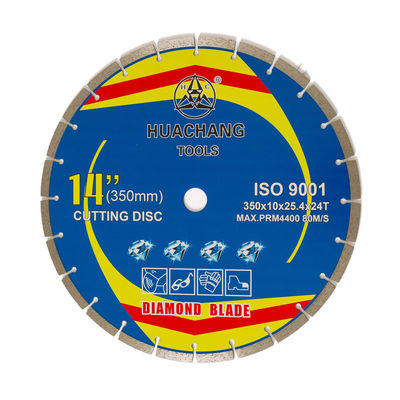 Prasa na gorąco 350 × 2,2 / 3,2 × 10 × 25,4 × 24T spiekany segmentowy diament do ostrza granitu, marmuru, betonu i cegły