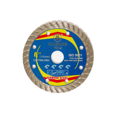 Wysokiej jakości prasa na gorąco 4,3 cala 110 × 1,2 / 1,8 × 10 × 20 mm Porcelanowe diamentowe ostrze do ogólnego zastosowania, ceramiki, marmuru