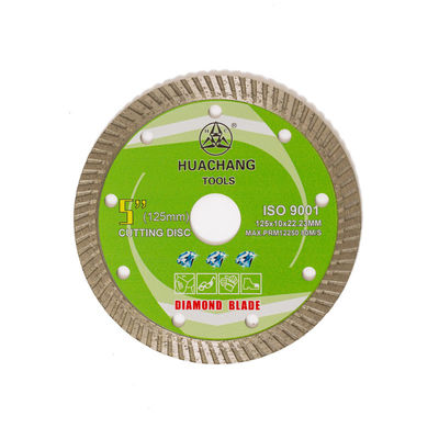 Prasa na zimno 5 cali '125 × 1,2 / 2,0 × 10 × 22,23 mm Tarcza diamentowa Turbo do ogólnego zastosowania, ceramiki, marmuru i betonu