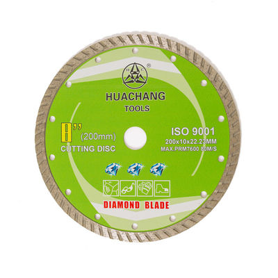 Turbo Diamond Blade Cold Press 8 cali 200 × 10 × 22,23 mm Wysoka jakość do ogólnego zastosowania, ceramika, marmur