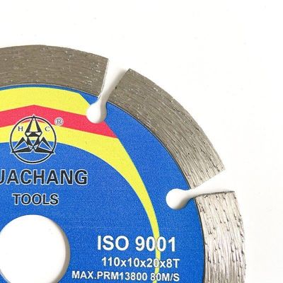 Hot Press 110 × 1,2 / 1,8 × 10 × 20 × 8T Segmentowe ostrze diamentowe do ceramiki, płytek, granitu, marmuru, betonu i cegły