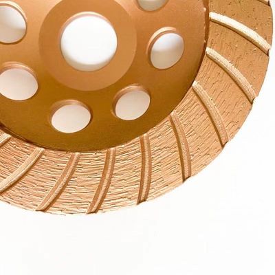 Wysokiej jakości 7 cali 180 × 4,5 × 20 × 22,23 mm Diamentowe ciągłe turbo szlifierskie koło garnkowe do betonu, kamienia