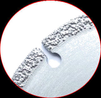 Wysokiej jakości 4 cale '105 × 1,0 / 1,5 × 5 × 20 × 8T Tarcza tnąca diamentowa lutowana próżniowo do kamienia Ceramiczny plastikowy marmur