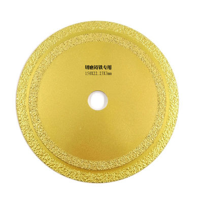 150 × 1,6 / 2,4 × 8 × 22,23 mm Piła diamentowa lutowana próżniowo do cięcia żeliwa Marmur Metal Stal nierdzewna Pożar
