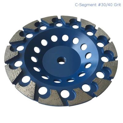 180mm spawane laserowo segmentowe diamentowe ściernice garnkowe do betonu, kamienia, materiałów budowlanych