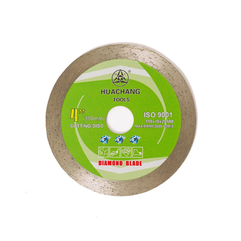 4,3 cala 110 × 1,2 / 1,8 × 10 × 20 mm Ciągłe diamentowe ostrze do tłoczenia na zimno do ceramiki, marmuru o długiej żywotności
