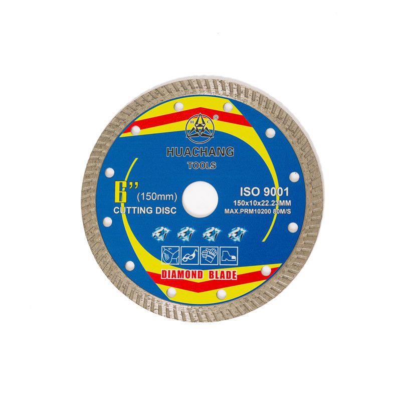 Prasa na gorąco Wysokiej jakości 6 cali '150 × 1,4 / 2,4 × 10 × 22,23 mm Porcelanowe ostrze diamentowe 65Mn Stalowy korpus o długiej żywotności