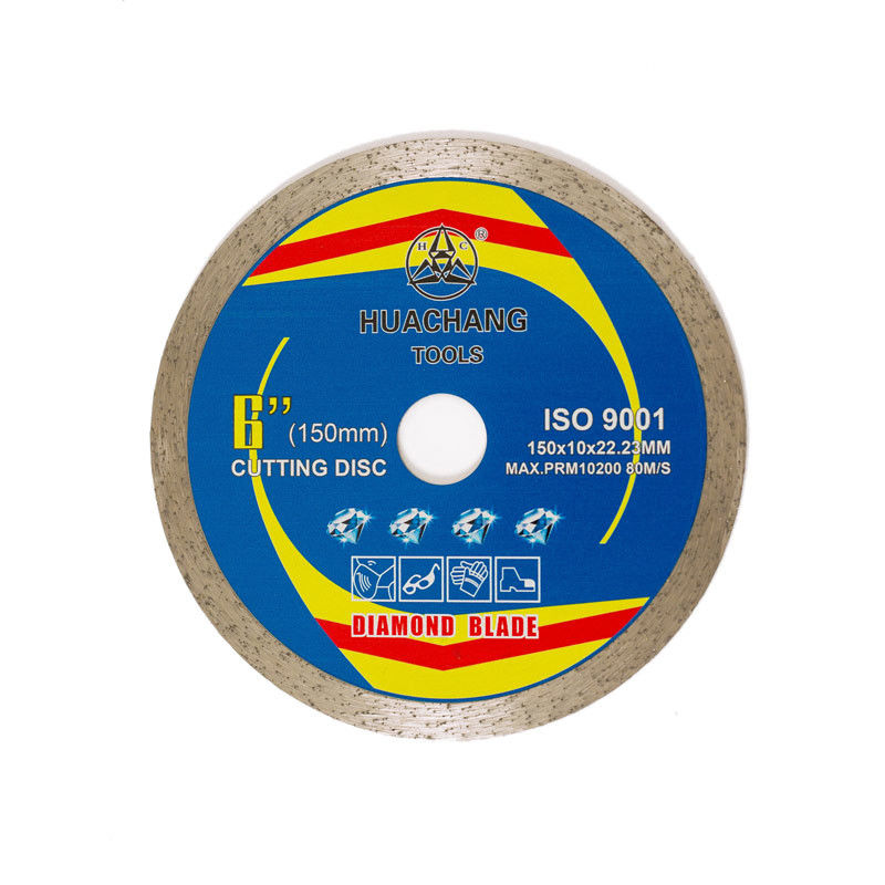 6 cali '150 × 1,4 / 2,0 × 10 × 22,23 mm Diamentowe brzeszczoty do cięcia na gorąco do ogólnego zastosowania, ceramiki, marmuru i betonu