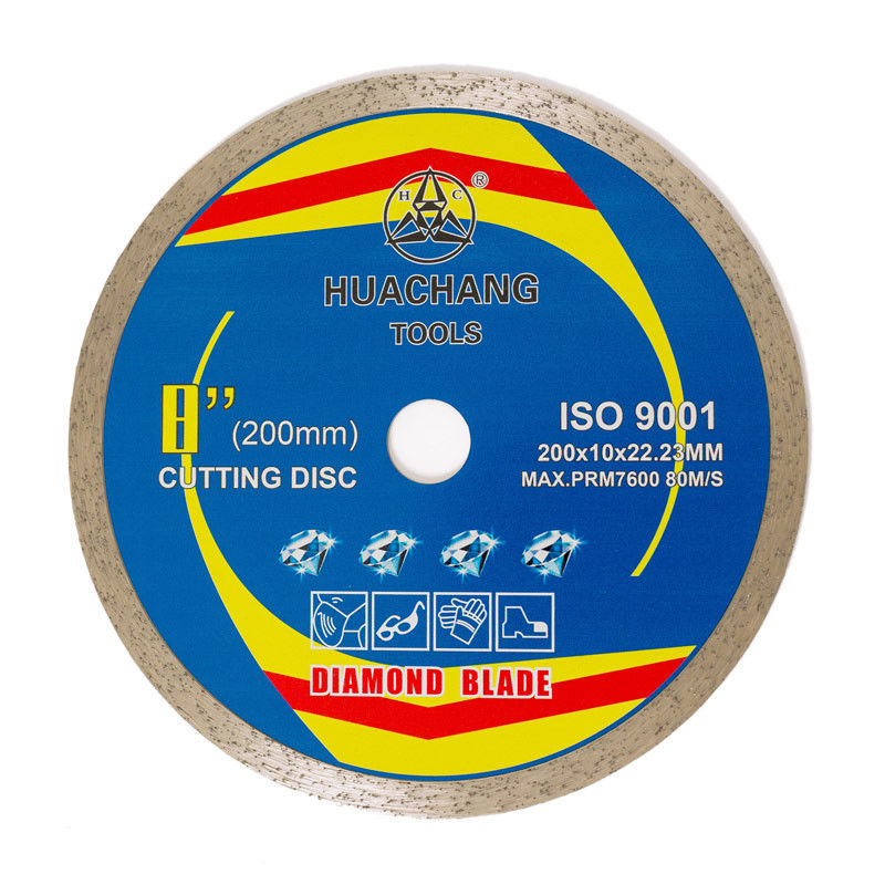 wysokiej jakości 8 cali 200 × 1,6 / 2,2 × 10 × 22,23 mm Diamentowe brzeszczoty do cięcia na gorąco do ogólnego zastosowania, ceramiki, marmuru