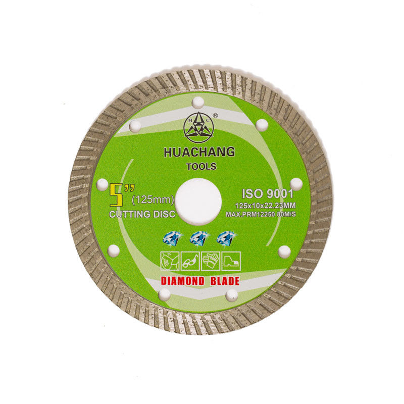 Prasa na zimno 5 cali '125 × 1,2 / 2,0 × 10 × 22,23 mm Tarcza diamentowa Turbo do ogólnego zastosowania, ceramiki, marmuru i betonu