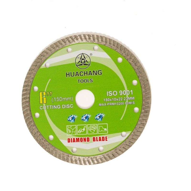Prasa na zimno 6 cali '150 × 1,4 / 2,4 × 10 × 22,23 mm Tarcza diamentowa Turbo wysokiej jakości do ogólnego zastosowania, ceramiki, marmuru