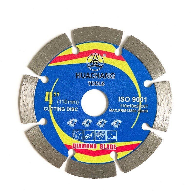 Hot Press 110 × 1,2 / 1,8 × 10 × 20 × 8T Segmentowe ostrze diamentowe do ceramiki, płytek, granitu, marmuru, betonu i cegły
