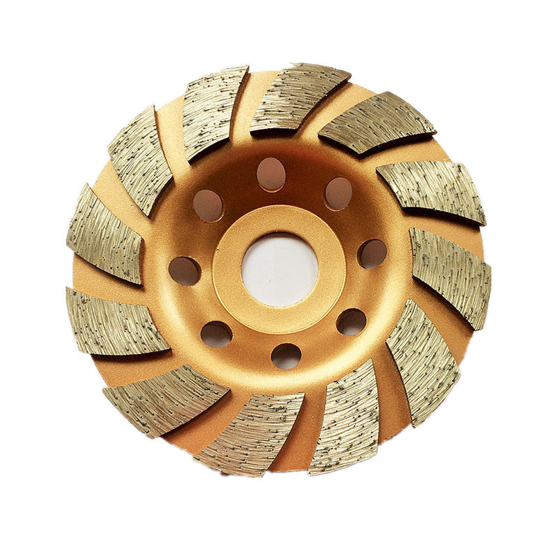 4,5-calowe spawane laserowo 115 mm segmentowe diamentowe koło garnkowe do szlifowania turbo do betonu, kamienia, materiałów budowlanych