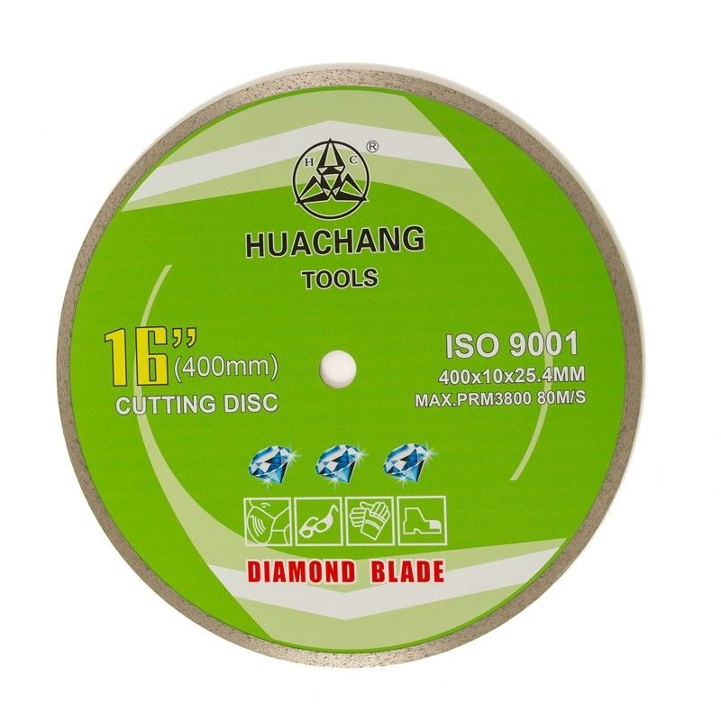 Prasa na zimno 16 cali '400 × 2,6 / 3,4 × 10 × 25,4 mm Ciągłe ostrze diamentowe do ogólnego zastosowania, ceramika