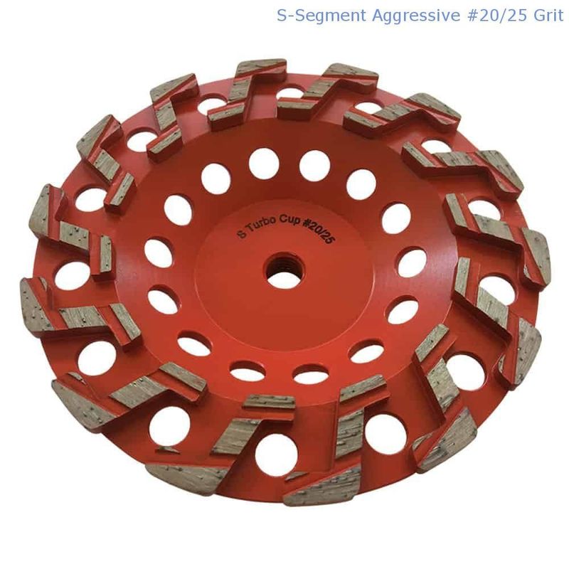 150-230mm Spawane laserowo segmentowe ściernice diamentowe do betonu, kamienia, materiałów budowlanych